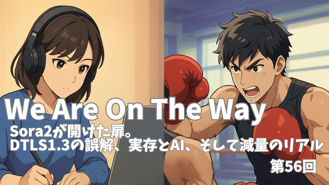 Sora2が開けた扉。DTLS1.3の誤解、実存とAI、そして減量のリアルの記事サムネイル画像